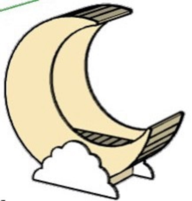 Crescent moon shaped bassinet plans best sale